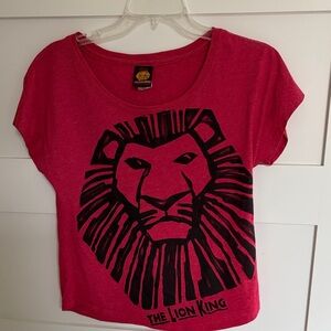 Disney Red Lion King Short Sleeve Tee